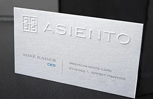 Embossed Business Card Lahore