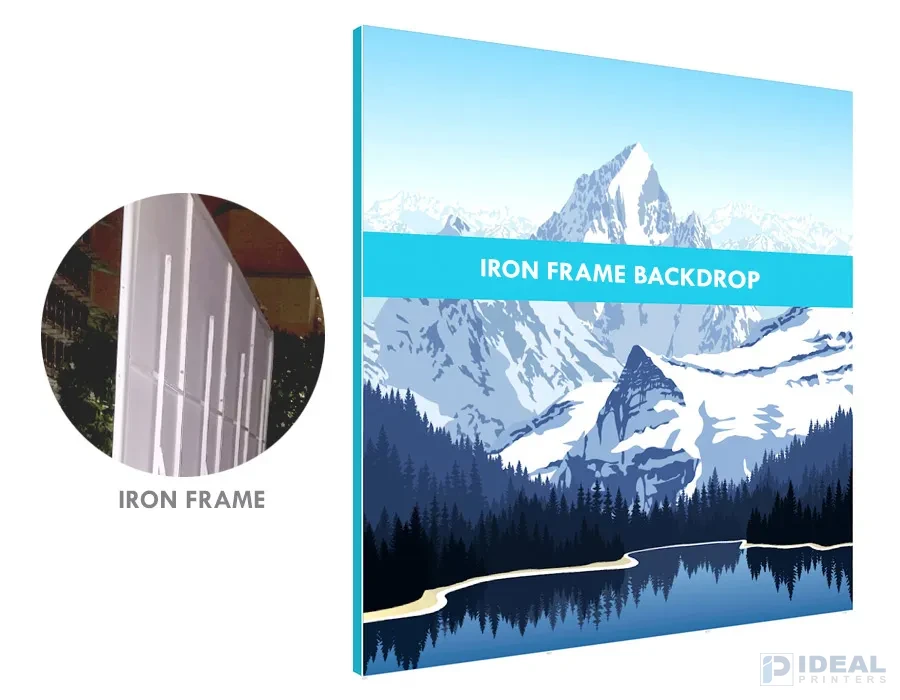 Iron Frame Backdrop Printing Lahore