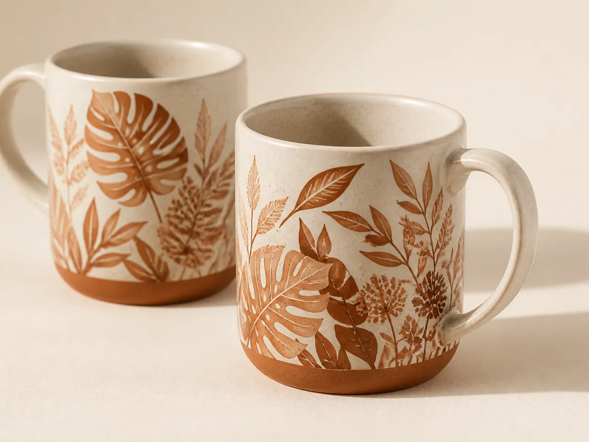Top rim and handle colored mug printing Lahore