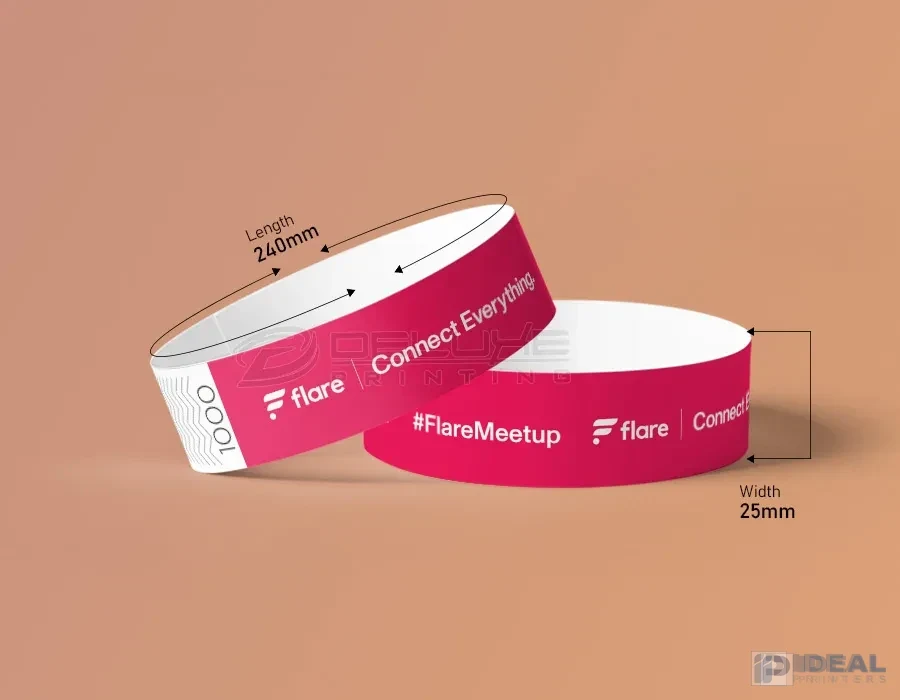 Ready Color Tyvek Wristbands Printing Lahore