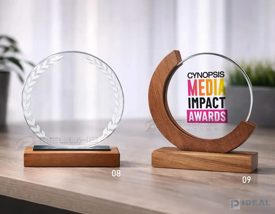 Trophies with Wooden Base Lahore