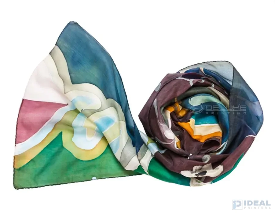 Neck Scarf Crepe Printing Lahore
