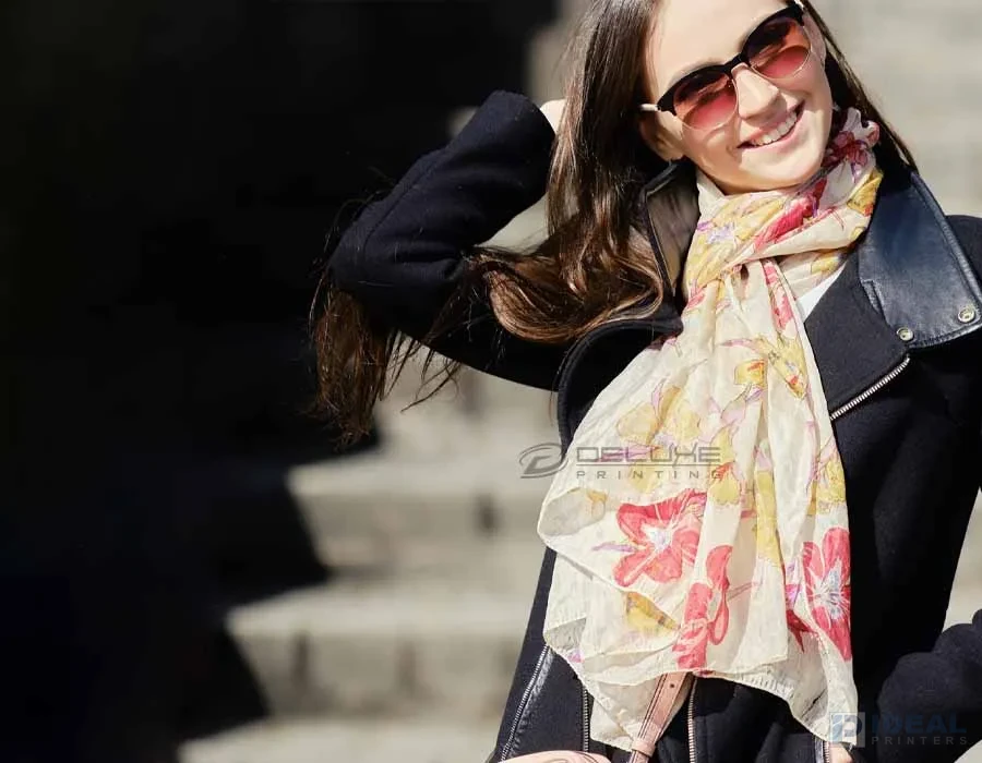 Neck Scarf Paris Chiffon Printing Lahore