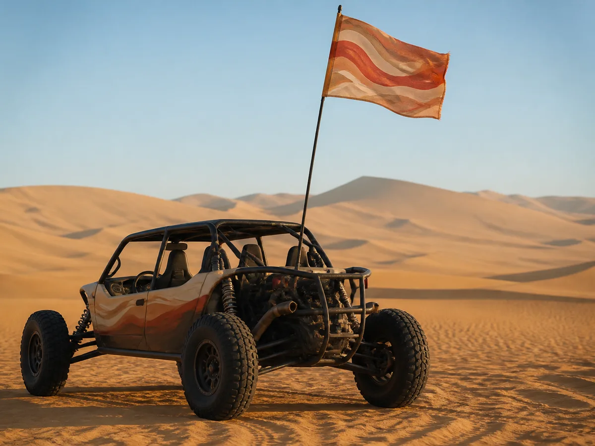 Car Desert Flag Lahore