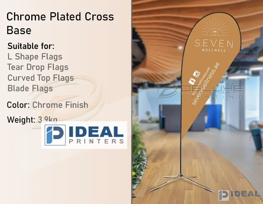 Chrome Plated Cross Base