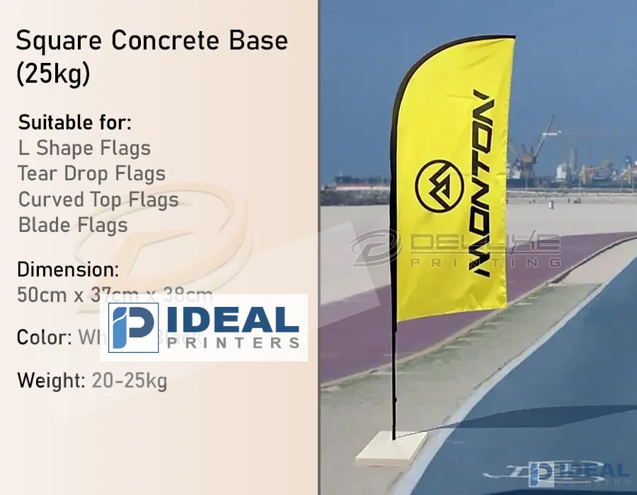 Square Concrete Base (25kgs)