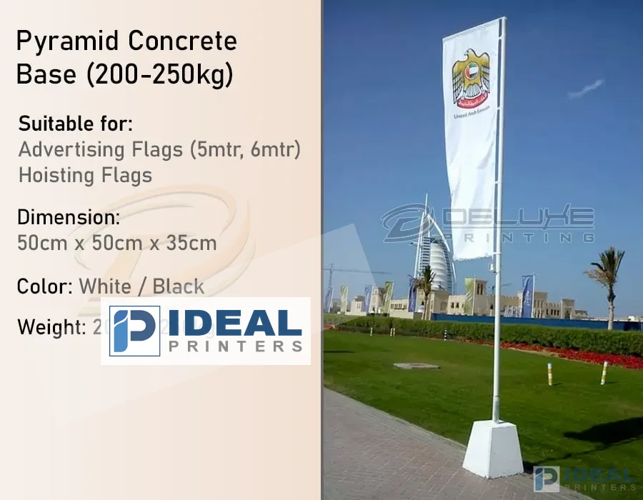 Pyramid Concrete Base (250kgs)