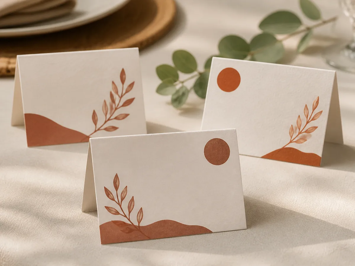 Landscape Name Tent Cards Printing Lahore