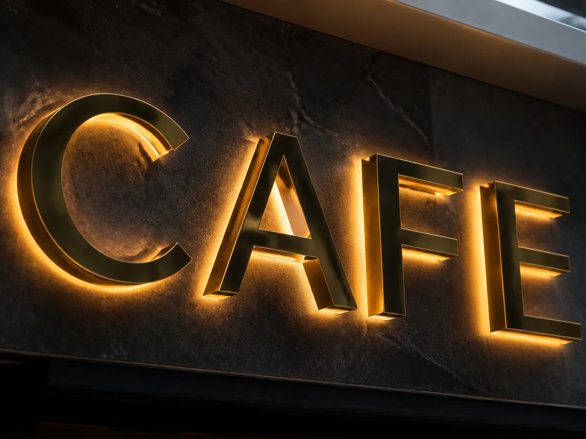 SS Mirror Finish Backlit Signage
