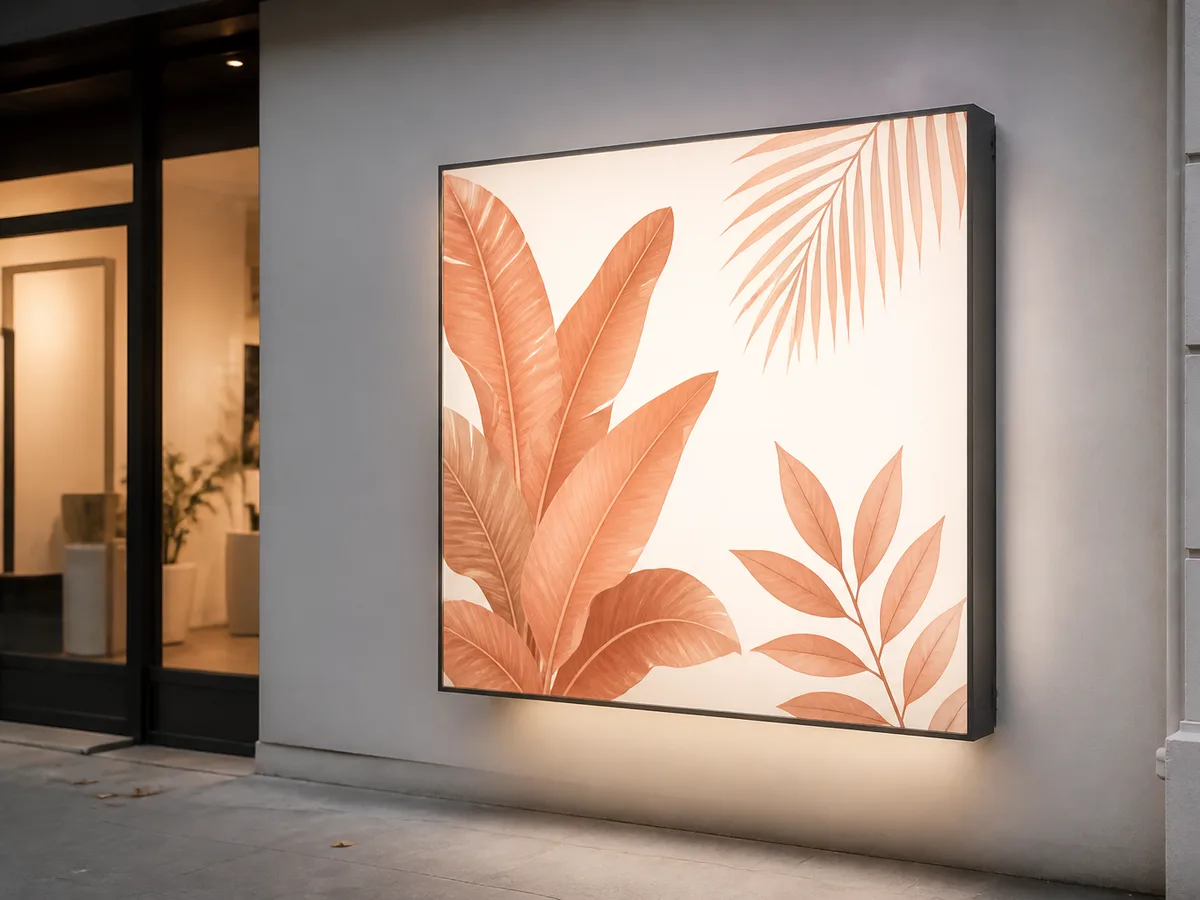 Wall Fabric Light Box Lahore