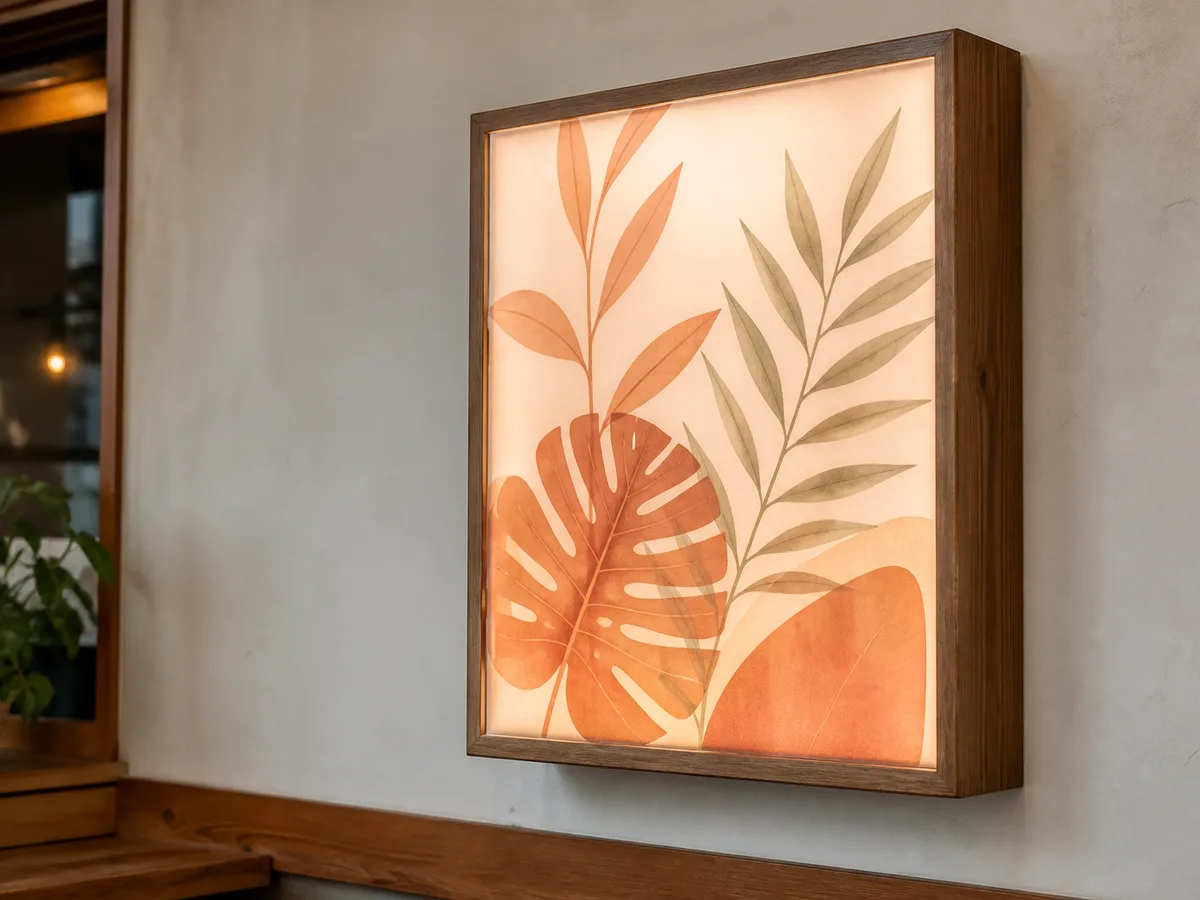 Wooden Light Box with Printed Acrylic Lahore