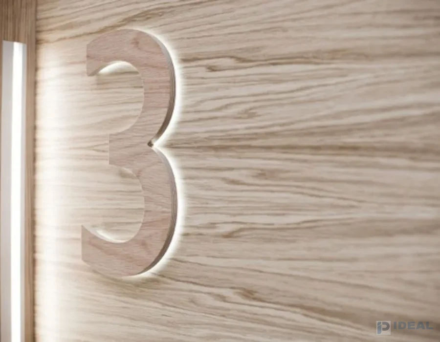 Wooden with Acrylic Back Letter Outlit Signage Lahore
